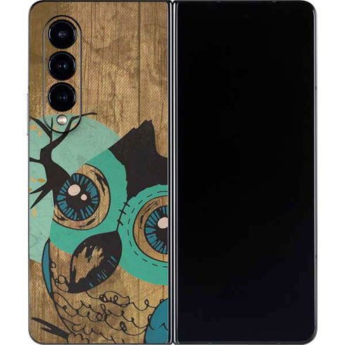 Autumn Owl Galaxy Z Fold4 5G Skin